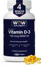 WOW dodatki Vitamin D3 5000 i.e. softgels, 125 μg - vitamin D3 5000 i.e. dodatek za močne kosti in imunske podpore - Ne-GMO, Gluten brez vitamina D 5000 i.e. - VIT D3 5000 i.e. softgels - 120 števk