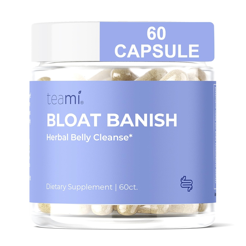 Teami Bloat Banish Fast Gas and Bloating Relief za ženske - tablete v težavah za podporo prebave, zagotavljanje regularnosti in zaprtje Relief - naravno rastlinsko Belly čiščenje z prebavnih encimov