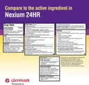 Glenmark Terapevtiki Esomeprazol Magnezij USP 20 mg Kapsule z zapoznelim sproščanjem, pogosti zgaga, 42 kapsul