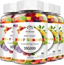4 Pack Omega 3 6 9 Gummies Vegan Užitni medved Candy, Non-GMO, Nizki sladkor