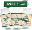 Double Wood Supplements Tongkat Ali, Fadogia Agrestis, in Turkesterone Bundle - Ultimate moški zdravje paket za atletsko podporo