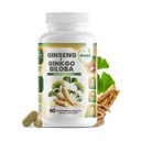GreeNatr Ginko Biloba & Panax Ginseng dodatek - Red Ginseng Možganski dodatek za spomin in fokus - Ginkgo Biloba dopolnila za dober vid, imunski sistem in izboljšan pretok krvi - 60 tablet