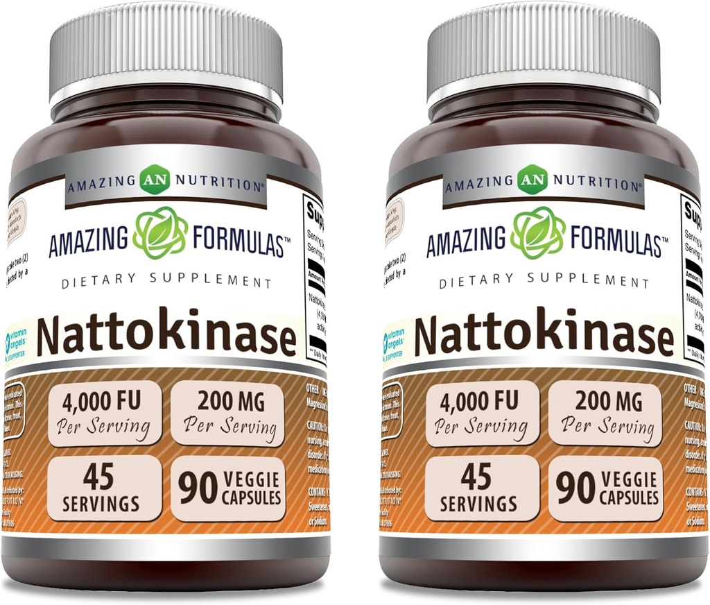 Neverjetne formule Nattokinase prehranska dopolnila 100 mg Veggie kapsule dodatek 