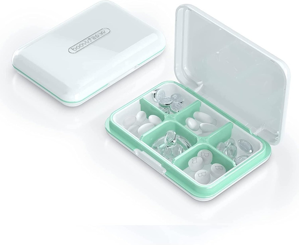 Vsak dan tablete Organizator, Tablete Box za Purse - Dtouayz potovalne tablete Primer, Vitamin dopolnilo in zdravila Dispenser vodoodporna 6 Compartment Medicine imetnik, Tedensko velike tablete vsebnik tablete