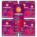 ZYN Turmeric Wellness Drink (24 Pack), Pomegranate Cranberry Okusna kurkumin pijača s črnim poprom, brez dodanega sladkorja, nizko Carb & nizko kalorično pijačo, čista alternativa