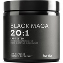 Black Maca Root - Ultra High Potency 20:1 Extract - Samski izvor, Wildcrafted & Highly Concentrated - Tested - 120 kapsul