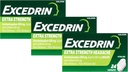 Excedrin Pain Relief Caplets, Dodatna moč 24 Ea (paka 3)