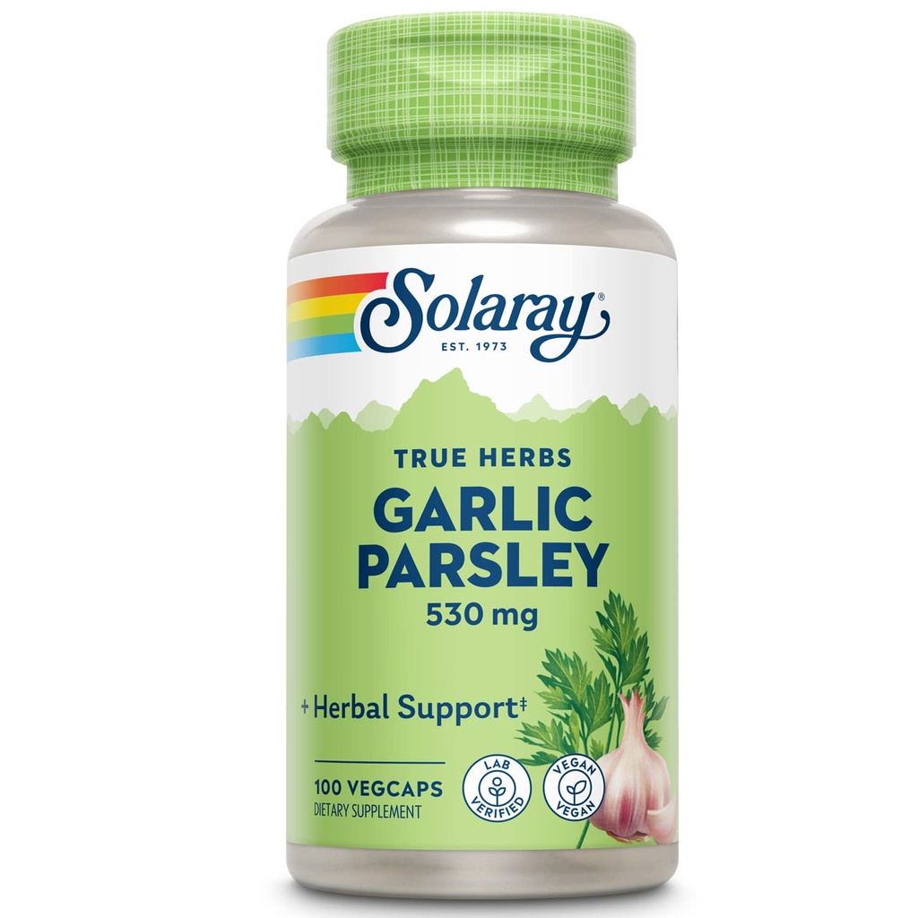 SOLARAY česnova čebula in peteršilj Leaf 530mg 