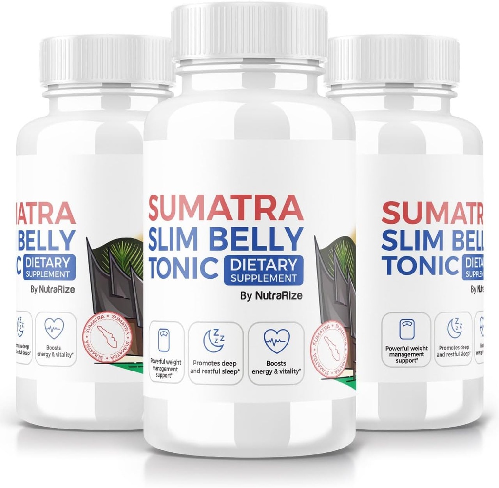 (3 pakiranja) Sumatra Slim Belly Tonic, Sumatra Slim Belly Tonic Prehranska dopolnila za napredno hujšanje, največja moč vse naravne tablete za ciljno maščobo, Sumatra SlimBelly Mnenja (180 kapsul)