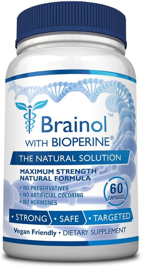 Fungavir Brainol - Ciljna podpora za možgane - B vitamini, magnezij, aminokisline, šentjanževka, fosfatidilserin, Ginkgo Biloba - Vegansko-prijazno - 60 kapsul - 1 mesec