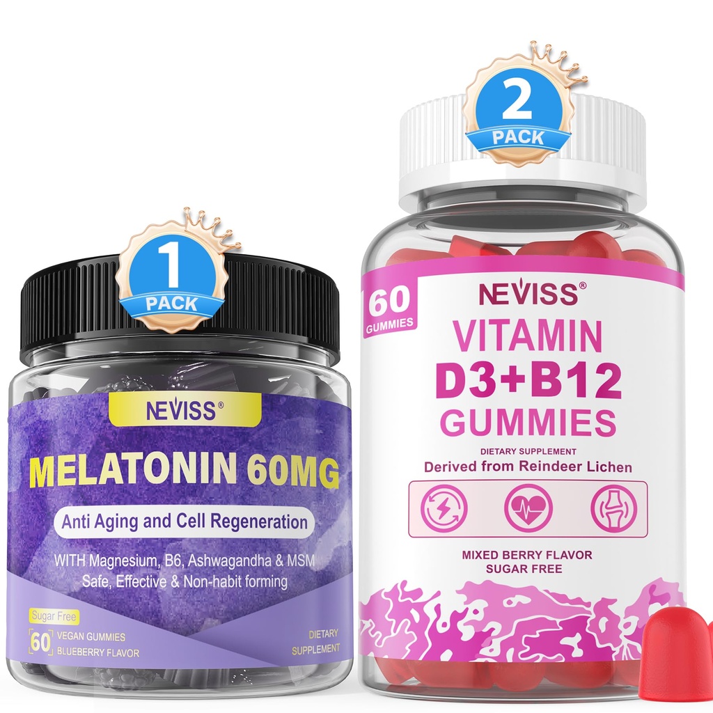 NEVIS Melatonin, vitamin D3 + vitamin B12