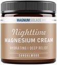 Magnezijev losjon – nočna magnezijeva krema – Nanesite na nožne mišice, roke ali prsni koš – Topični magnezijev klorid – ZDA Made and Safe for Kids (Sandalwood) 4 Fl Oz (Pack of 1)