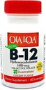 Ola Loa Vitamin B12 Podjezična češnjev dietni dodatek - hidroksikobalamin, aktivni folat, veganska formula - Spodbujanje energije telesa, živcev in podporo možganov - 60 tablet