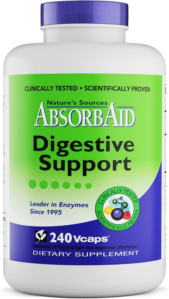 Absorpcija Absorbcija aid Prebavne encime 240 vCaps, dokazano za povečanje Vital Nutrient Absorpcija za do 71%