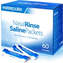 Waterpulse 60 Nasal Rinse Packets,Effective Neti Pot Sol Packets,Nasal Rinse Sol Packets Posamezno zaviti - Priročno rešitev za sinusitis, alergije in hladno olajšanje