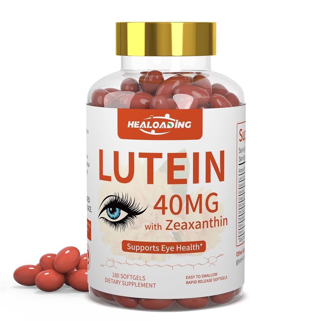 Lutein in Zeaksantin Dodatek Softgels: Eye Vitamini in dodatki z vitamini C, E, Omega 3, Lutein & Zeaksantin za izboljšanje vida in lajšanje utrujenosti oči