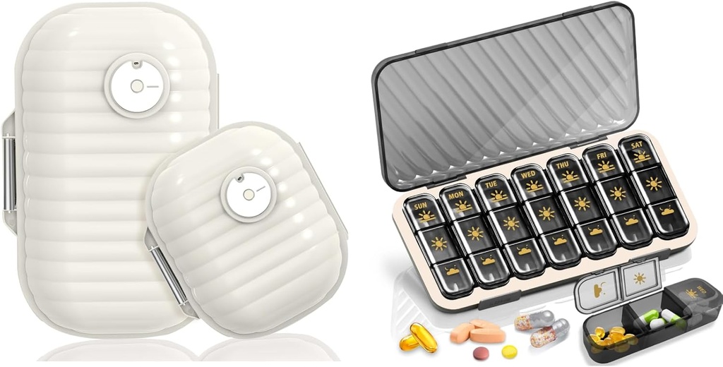 Tedenske tablete Organizator, potovalne tablete Organizator, velike potovalne tablete Box 7 dan, Am Pm tri dnevne tablete Primer z Odstranljive medicinske vsebnik