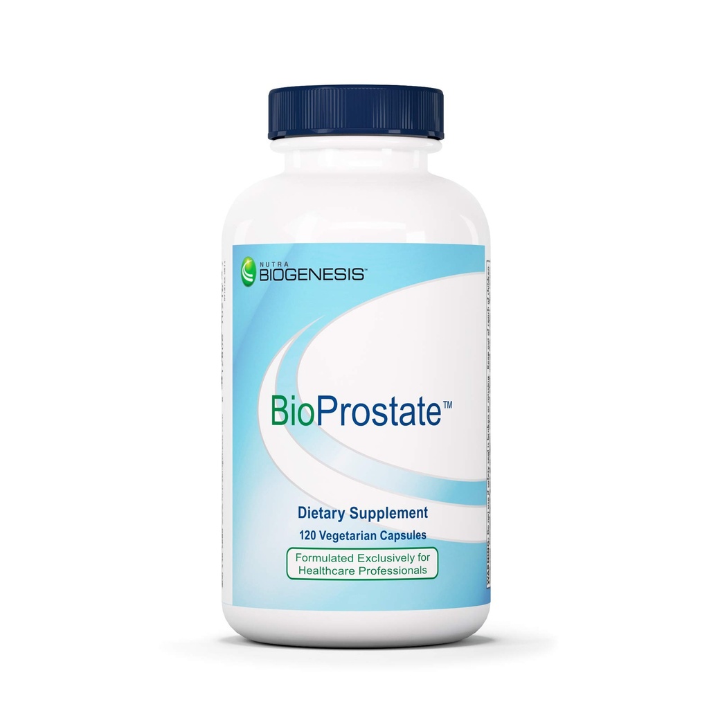 Nutra BioGenesis BioProstate - Saw Palmetto za moške, Prostata Health Supplements za moške, Urination Flow Podpora z bučnega semena, Nettle & Pygeum - 120 Veganske kapsule
