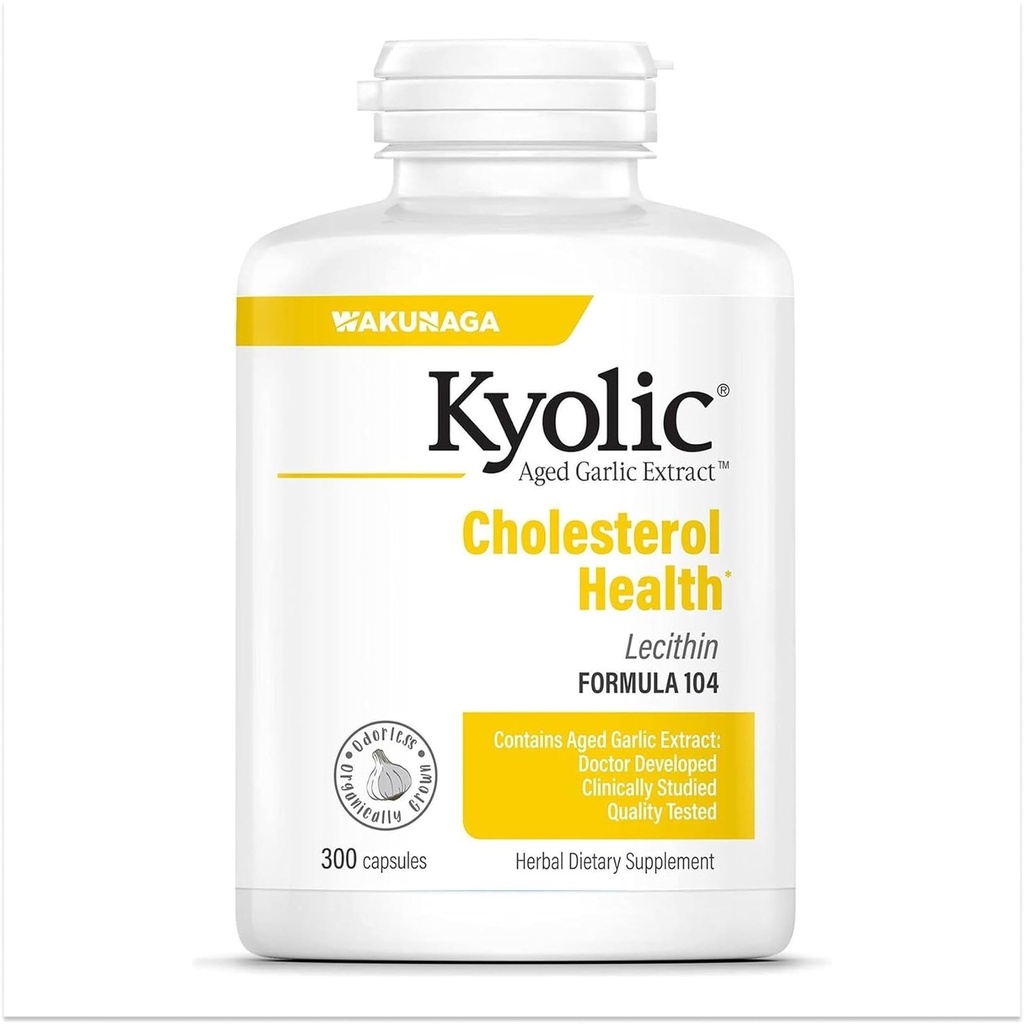 Kyolic Aged Česen Extract Formula 104, Holesterol Health