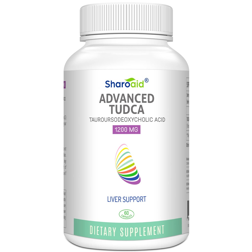 TUDCA Jetrna podpora Dodatki 1200 mg-Tretja stranka Tested-High Strength Formula-Bill Soli za jetra Detox Cleanse-Vegan Kapsule za jetra,Kidney,Gallbladder Zdravje,1 Steklenica-60 Kapsule