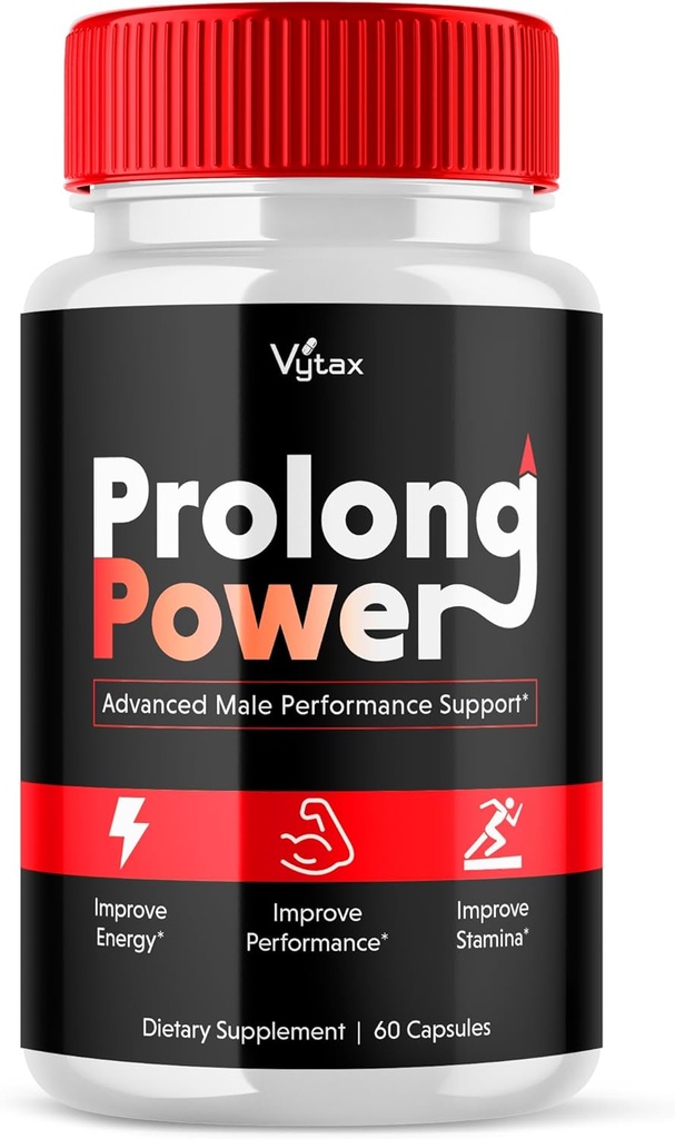 Prolong Power tablete dodatek, Pro Long Power moške kapsule Plus Napredna največja moč Vitamin Formula Pastillas, Vrhunska zmogljivost Energija Moški Vse naravne podpore Capsulas Zdravje (60 Count)