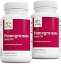 Terry naravno Granatno olje - prehransko dopolnilo za podporo kardiovaskularnega zdravja - Zeliščni ne-GMO dodatek z Omega-5 & Granatno ekstrakt - 60 Softgels, 2 Pack