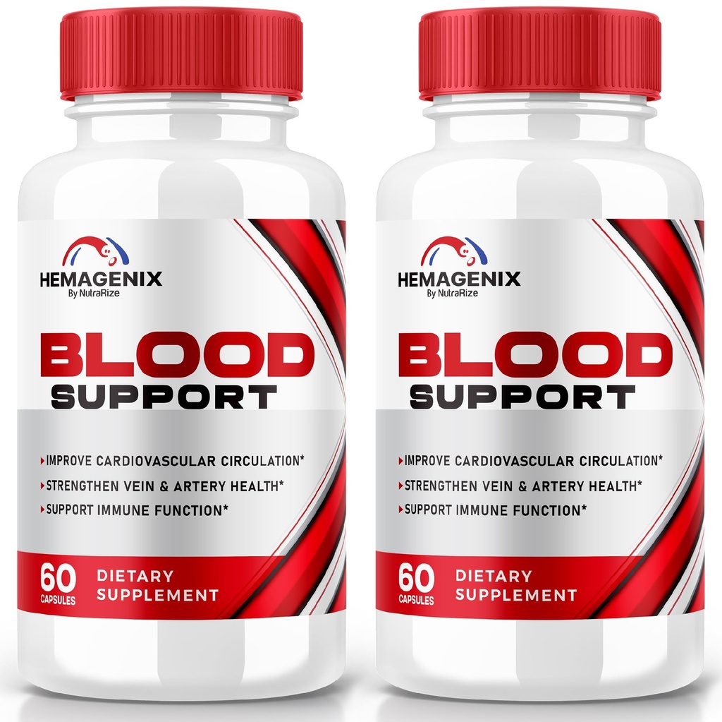 (2 pakiranji) Hemagenix Kapsule, Hemagenix Advanced Blood Support Formula, Vse naravne dodatke za ohranjanje zdrave ravni, dodatne tablete moči za splošno Wellness, Uradni pregledi (120 kapsul)