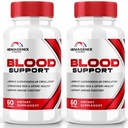 (2 pakiranji) Hemagenix Kapsule, Hemagenix Advanced Blood Support Formula, Vse naravne dodatke za ohranjanje zdrave ravni, dodatne tablete moči za splošno Wellness, Uradni pregledi (120 kapsul)