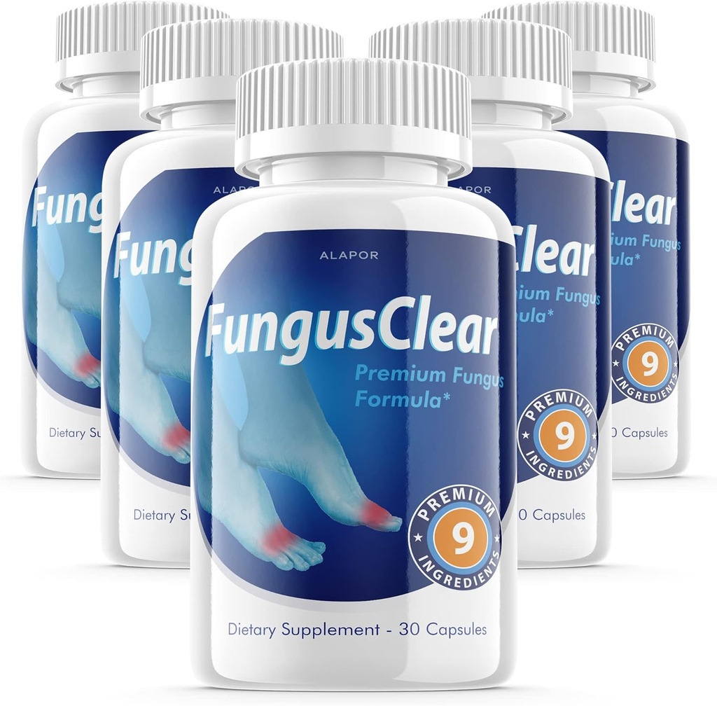 (5 Pack) Fungus Clear - Probiotic Fungus Clear Pills, Advance Formula Fungusclear kapsule, Fungus Clear Max, za 150 dni dobave.