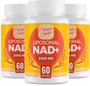 2000 MG NAD dodatek, Liposomna NAD+ z visoko absorpcijo, bolj učinkovito kot nikotinamid ribozid, Pure & Plus povečanje dodatek, Staranje obrambo, Presnova & Celularna, 180 mehkih