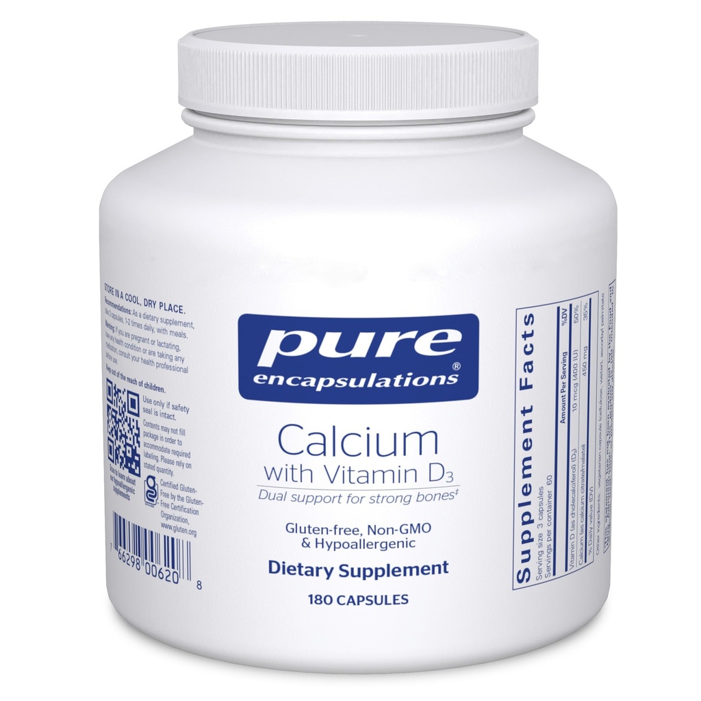 Čiste enkapsulacije Kalcij z vitaminom D3 