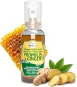 Beelife Propolis Pršilo za grlo – Pomirjujoče Med & Ginger Propolis - Naravna Imunska podpora & Relief za grlo, Antioksidanti, bogata z aromanoidi & Artepillin C, Brez sladkorja, Gluten-free - 1-Pack, 30ml