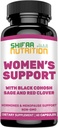 SHIFAA HRANILNI Hormoni Balance & Menopause Dodatki za ženske, Menopause Relief - Podpora za vroče Flashe, Mood Swings w/Black Cohosh & Red Clover Halal Vitamini, 30 Servings
