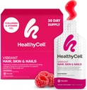 Zdrave celice Življenjska koža las in nohti Dnevno tekočinski dodatek - Lepotni dodatki z hidrativnimi hranili in esencialnimi vitamini - kolagen, biotin in hialuronska kislina - 30 Gel paketov