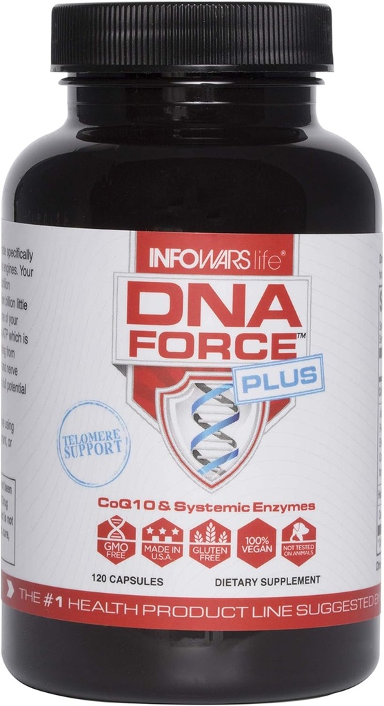 Infowars Life DNA Force Plus (120 kapsul) – Energija Optimizator z CoQ10 & BioPQQ