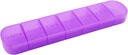 Tedenske tablete Organizator, Enkrat na dan, 7-dnevne tablete Škatla Kontejner, Matte Purple, Velika 7 Compartment Vitamini Primer Tablete Dispenzer za medicino, Medication, Ribja olja, Dodatki, Kapsula, Tableta