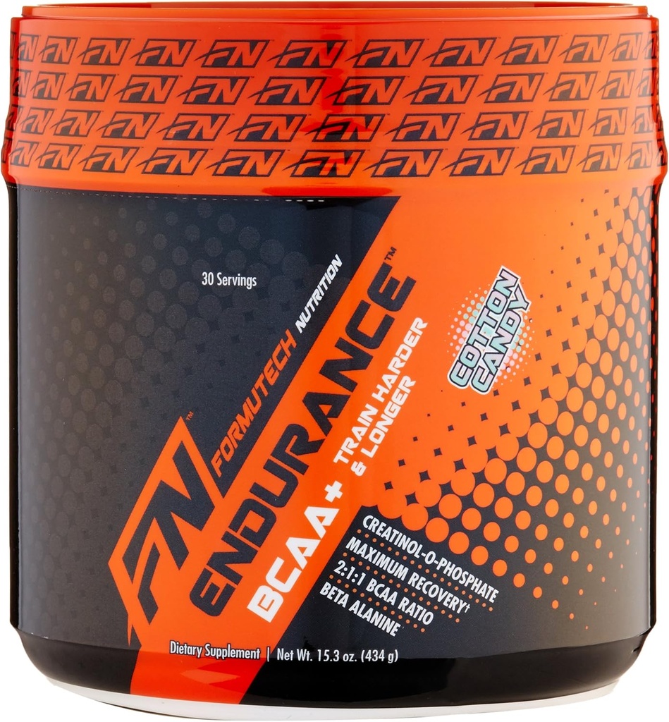Endurance BCAA Plus, intraworkout zasnovan za trening težje in dlje z Beta Alanine, Cotton Candy, 434 Gram