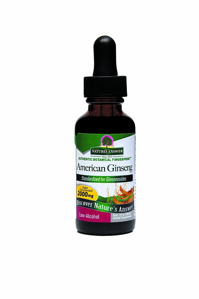 Nature's Apply American Gingseng Root Supplement with Organic Alkohol, 1-Fluid Ounce 