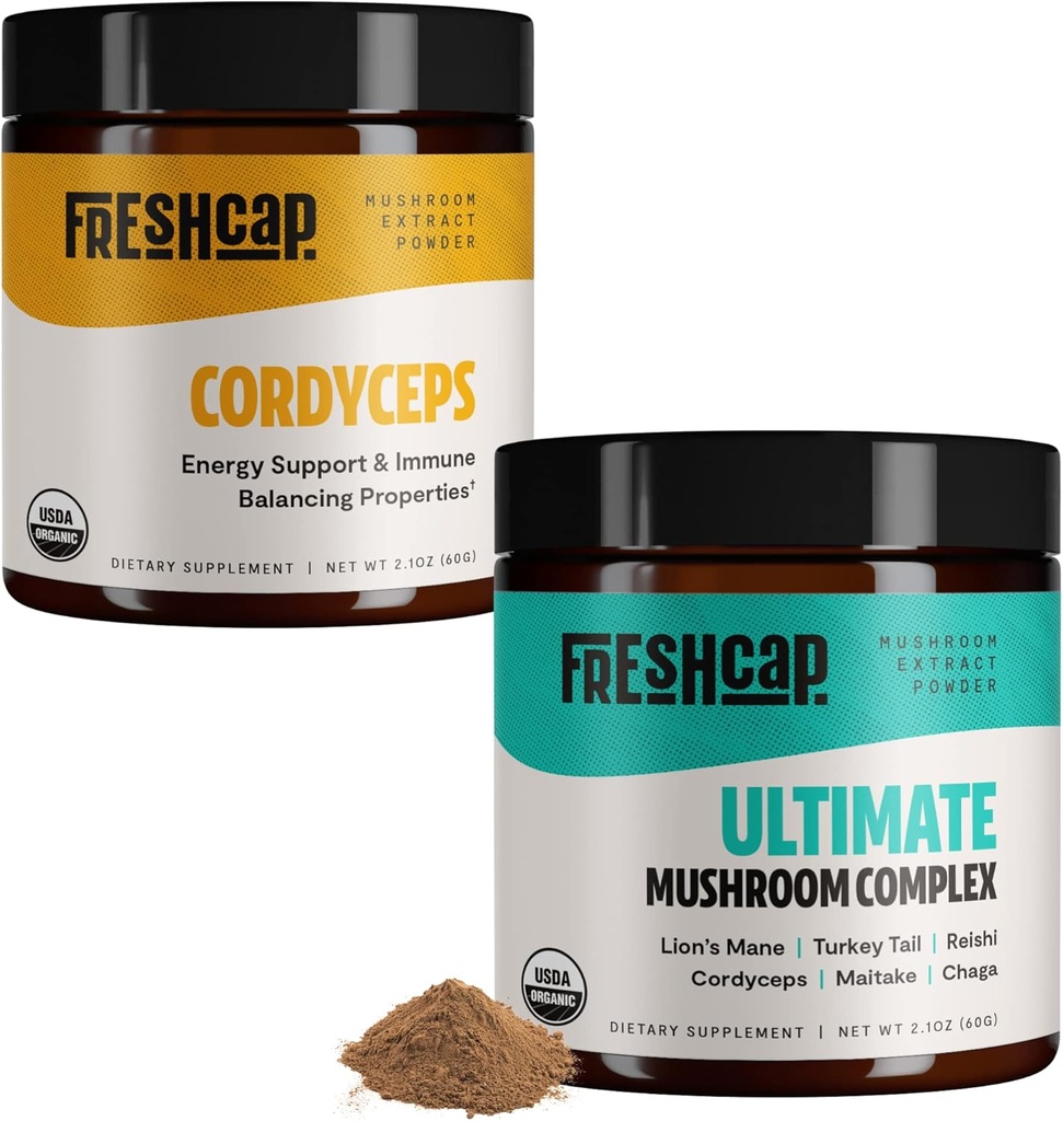 Energijska mešanica svežih gob iz Capa (Cordyceps Powder in končni kompleksni prah iz gob)