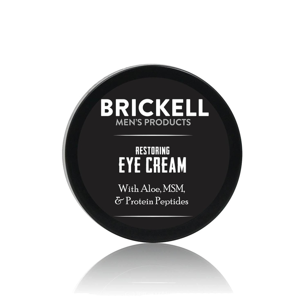 Brickell moški restavriranje pod oko krema za moške, naravni in organski proti starajoče oči Balzam za zmanjšanje Puffiness, gube, temni krogi, vrane noge in pod oči vrečke, 0.5 Ounce, Neokusno