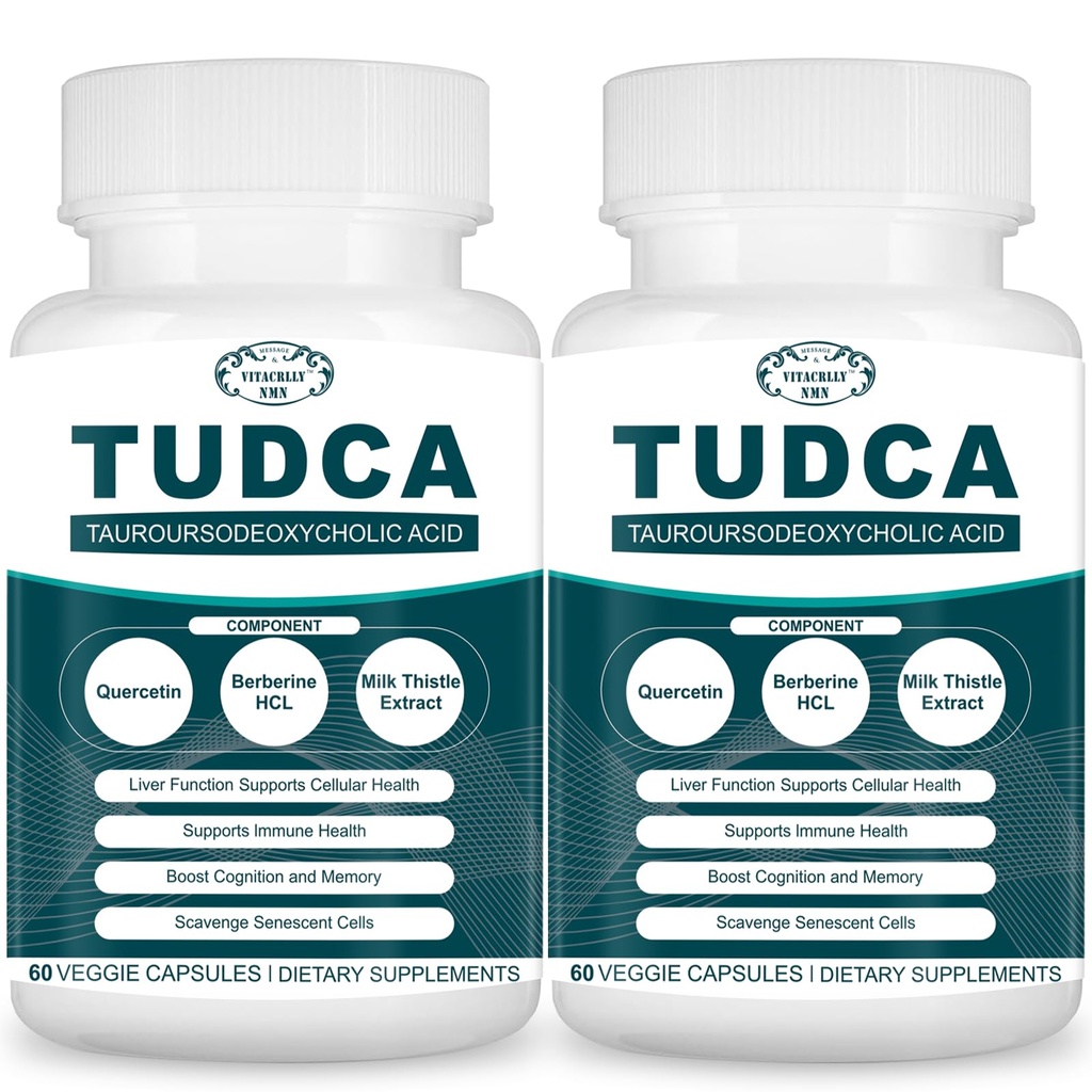 2200MG TUDCA Jetra dopolnila - žolčne soli dopolnilo kompleks za razstrupljanje in čiščenje jeter, čiščenje žolčnika, prebavne motnje 120 kapsul