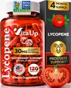 Likopen dopolnila za moške - ZDA Made Prostate dopolnila za moške z naravnim izvlečkom paradižnika - Non-GMO Lycopen dodatek za prostate, kožo in antioksidant podporo - 120 Count