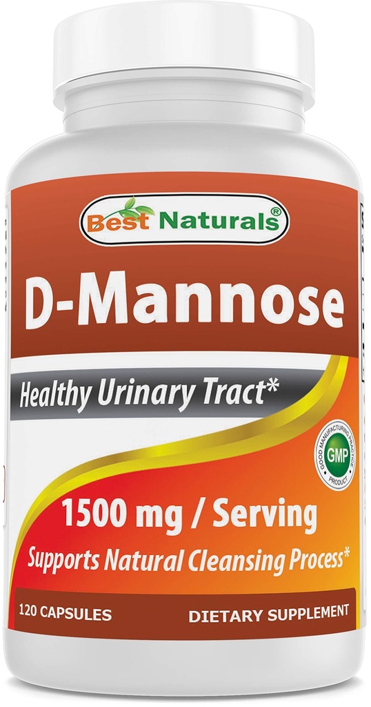 Najboljše naravne D-monoze Kapsule - Čistilo za urin Tract Dodatek 1500 mg/Serving - 120 Število
