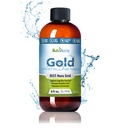 Koloidno zlato Liquid Organic Supplement by Nutrinoche - 100% Pure Nano Gold Mineral - Podpira mentalno jasnost, Fokus & Sprostitev - 8 oz Steklenica - Vegan, Gluten-free - Kristaline - 30 ppm