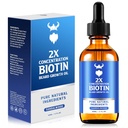 Bradavičasto olje za rast - 2X Koncentracija Biotin Beard olje za moške (2 oz) - Naravni moški Beard olje z arganovim oljem, Jojoba olje in vitamin, Bradavičarka Mehčalec rasti, Vlažilec (Sandalwood)