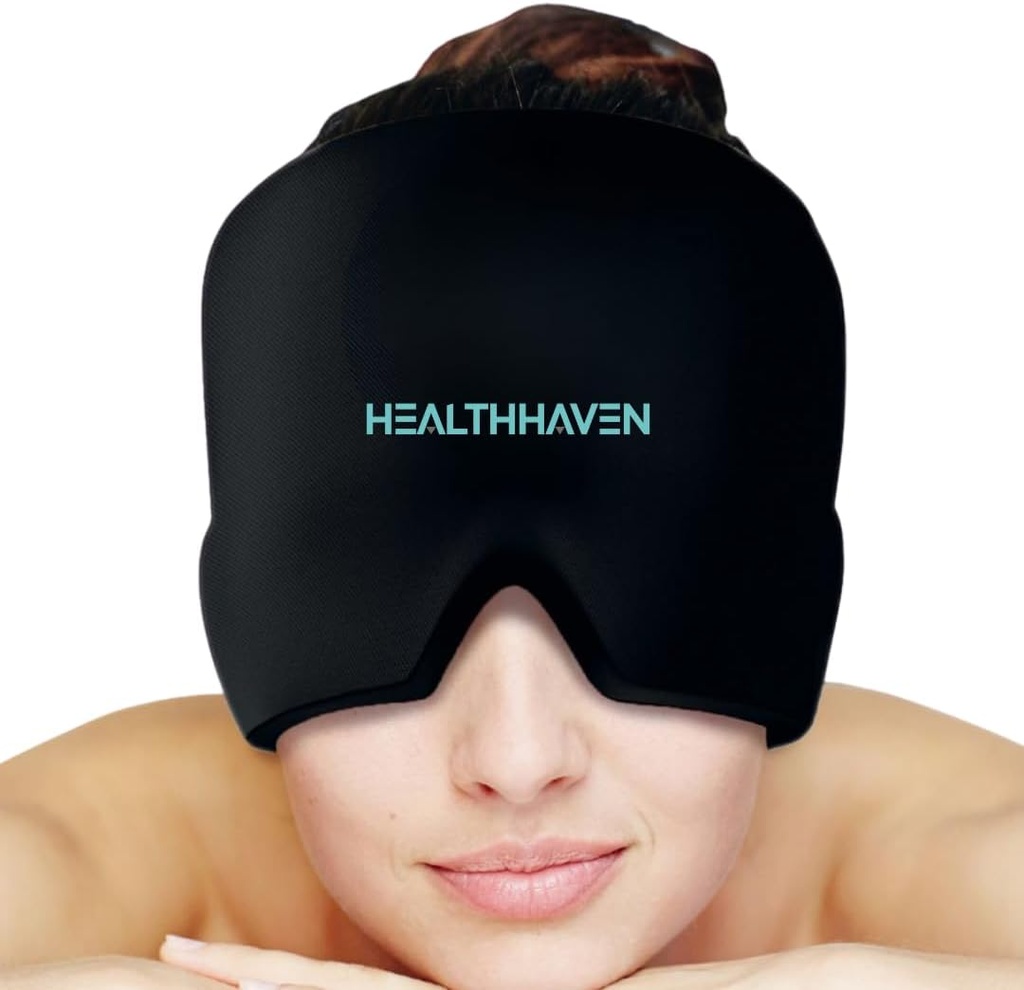 360°Migraine Glavobol Relief Cap, Hladilni Gel klobuk Ovoj glave za migreno, Tension, Stres & Hangover, vroče in hladno terapijo, Pomirjujoče Glavobol klobuk