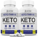 (2 pakiranji) Keto Trive Keto ACV Tablete 1275MG Keto podporna kapsula Alternativna kapsula Keto ACV Gumiji Oblikovani z Apple Cider Viner ekstra Deviško oljčno olje v prahu zeleni čaj List 120 Kapsule