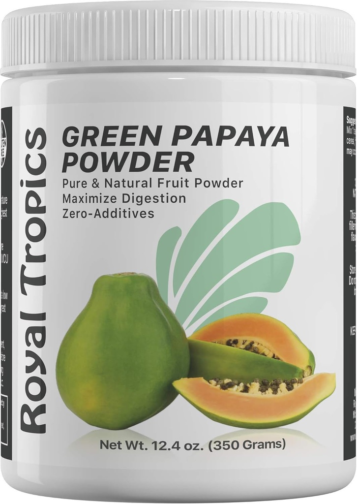 Royal Tropics Green Papaya Powder. Encimi za digestivno podporo.