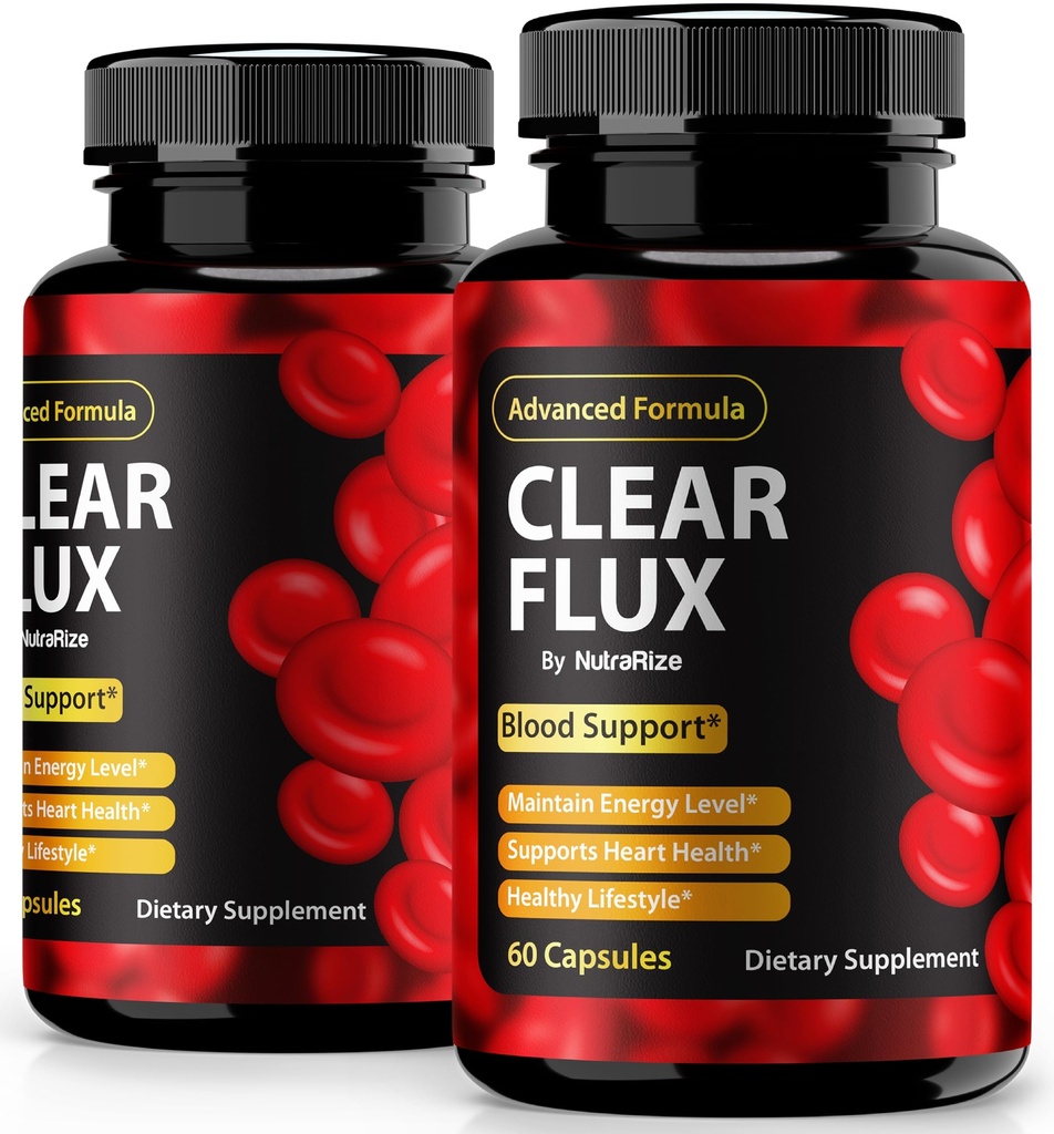 (2 paketa) Počisti tablete za fluks, uradne kapsule za ClearFlux, vse-naravna podpora, Premium podpora za ohranjanje stabilnih ravni in zdrave cirkulacije, Naravne Clear Flux Health Review (120 kapsul)