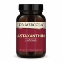 Dr. Mercola Organic Astaksantin - 4 mg Astaksantin - Močna podpora antioksidantom - Organski ekstrakt mikroalg - brez glutena in soje - 90 kapsul (90 servivov)